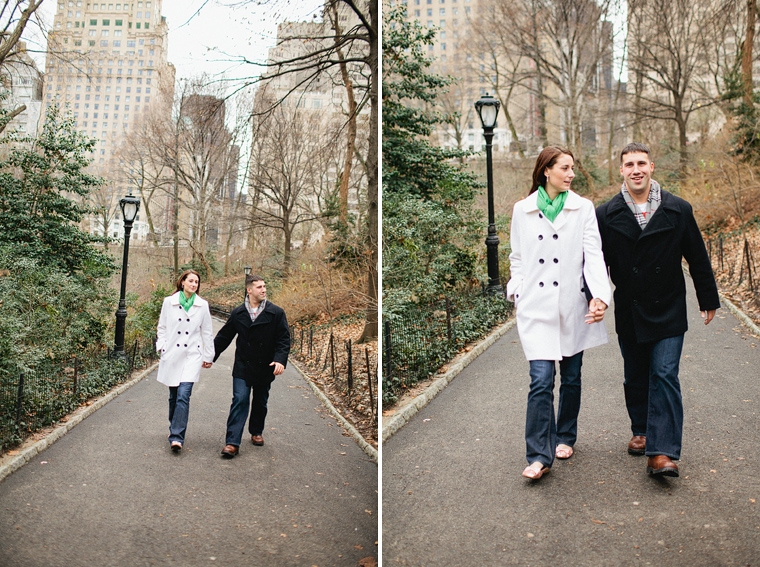 NY engagement photo