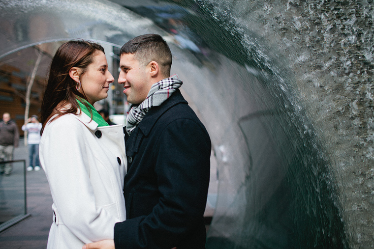 NY engagement photo