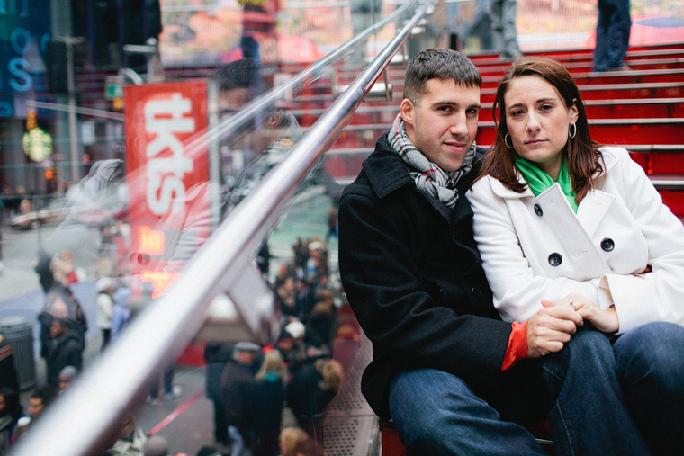 NY engagement photo