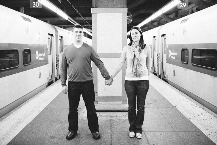 NY engagement photo